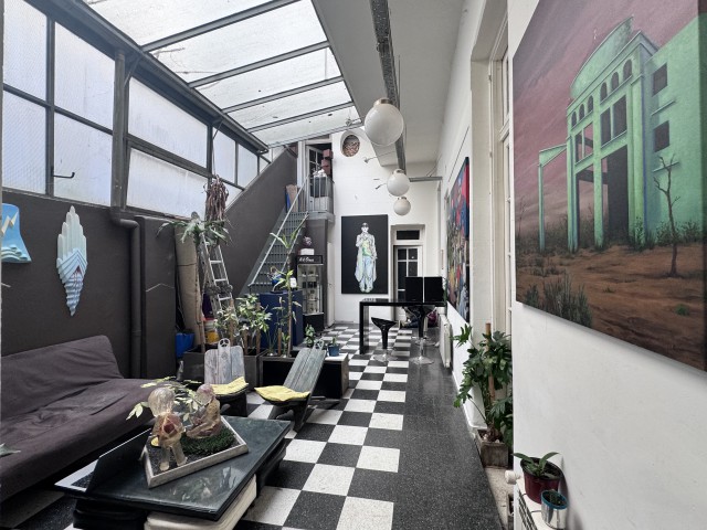 Patio techado jardín de invierno